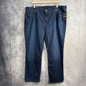 Lauren Ralph Lauren Straight‎ Leg Super Stretch Deep Royal Jeans 22W NWT